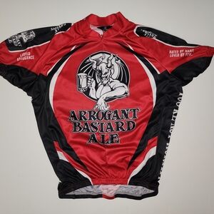 Canari Arrogant Bastard Ale cycling jersey men's size Medium